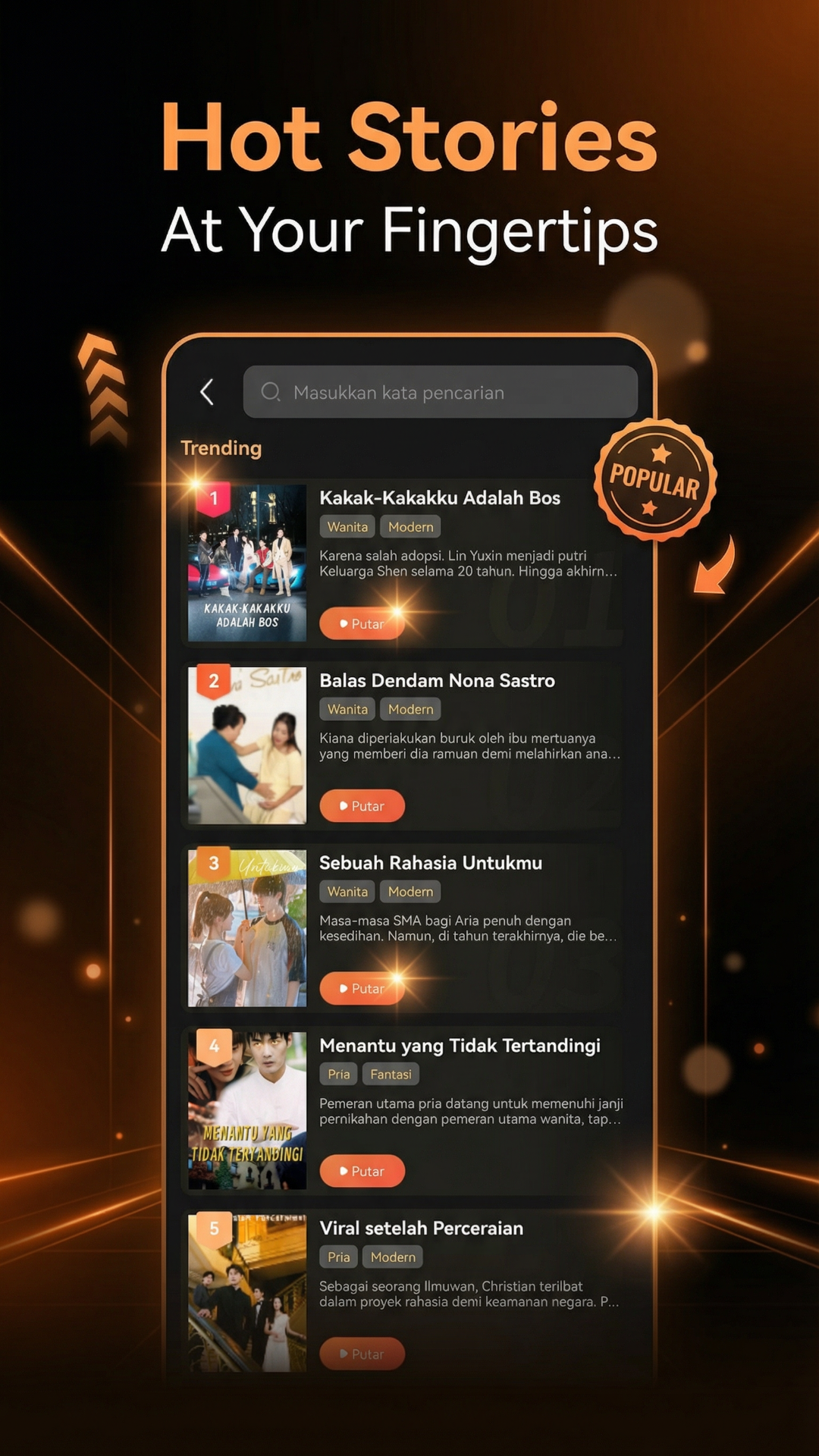 Pop Reels App Screenshot 2